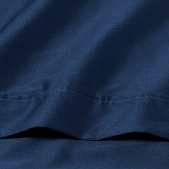 NEW Threshold 400 Thread Count Performance Flat Sheet - King - Metallic Blue - Picture 10 of 10
